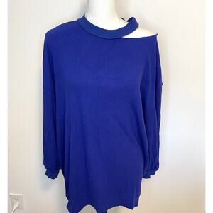 Free People Movement Detached Neckline Tunic Top In Purple Size Small New